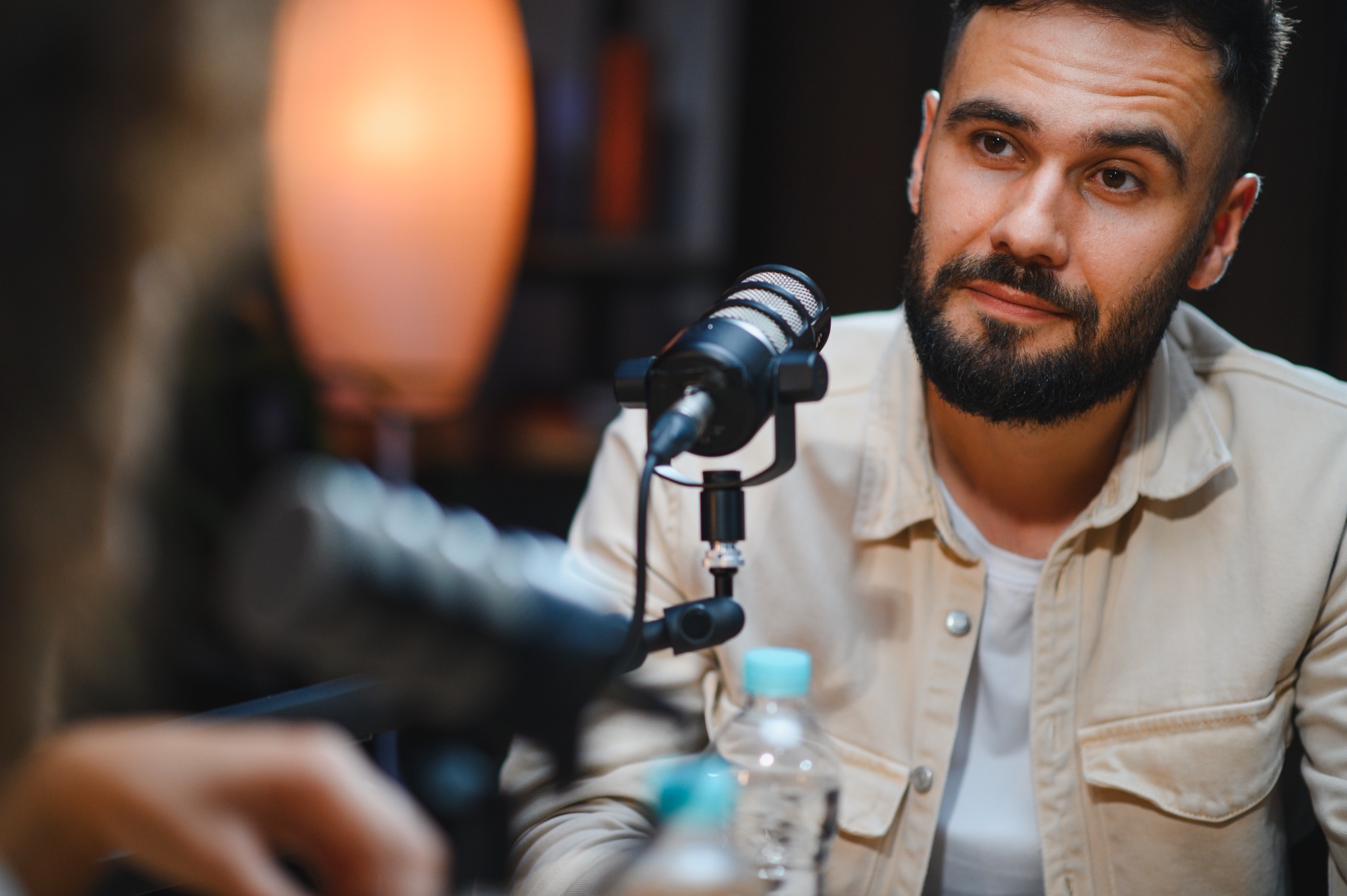 Podcast recording studio